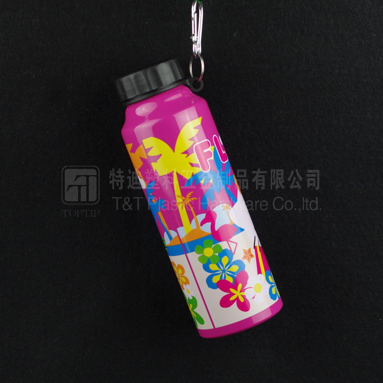 2015新品鋁壺帶熱轉(zhuǎn)印四色LOGO運(yùn)動(dòng)自行車水壺