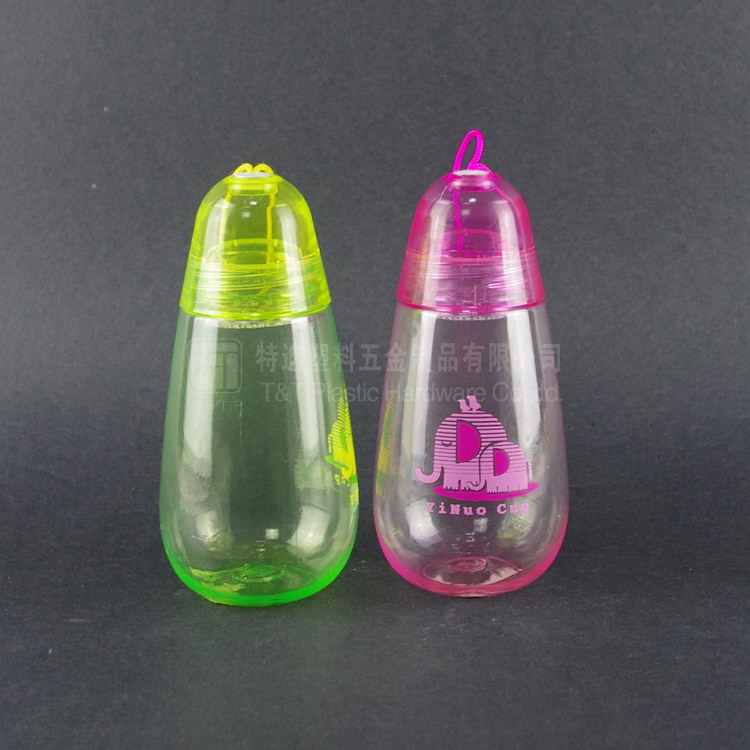 小豬型過濾器塑膠水壺 大人小孩都可用的水壺
