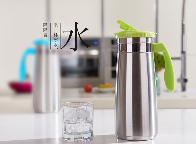 不銹鋼雙層大容量冷水壺1300ML