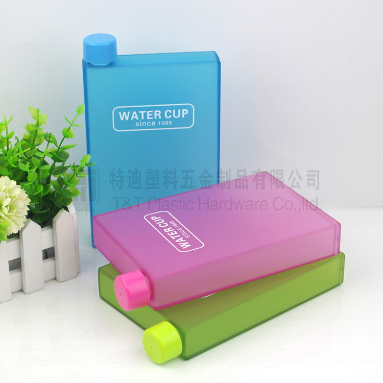 TT-T308 無曬字方形筆記本水壺Memobotle 500ML